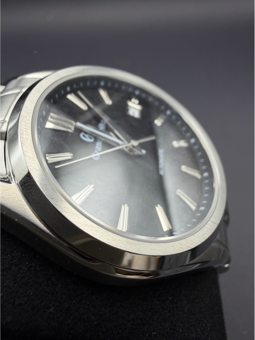 Custom Black Textured Dial Automatic Watch Mod - Picture 5 of 10